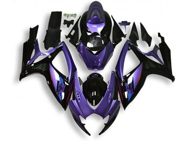 2004-2005 Blue and Silver Suzuki GSXR 600-750 Motorcycle Fairings