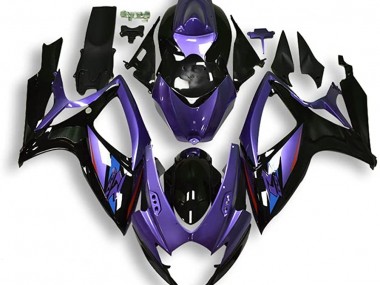 2004-2005 Blue and Silver Suzuki GSXR 600-750 Motorcycle Fairings