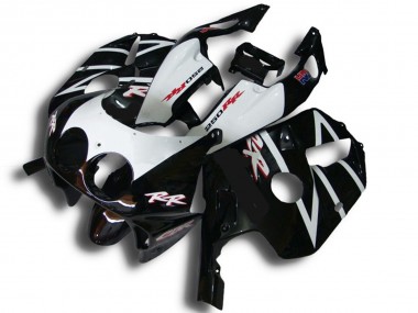 1990-1998 Black White RR Honda CBR250RR Motorcycle Fairings