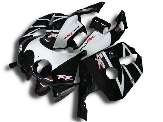 1990-1998 Black White RR Honda CBR250RR Motorcycle Fairings 1990-1998 Black White RR Honda CBR250RR Motorcycle Fairings