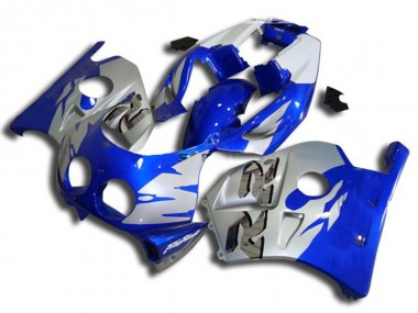 1990-1998 Blue Silver and White Honda CBR250RR Motorcycle Fairings