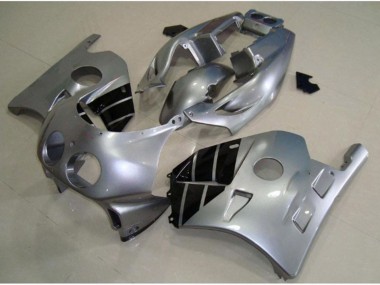 1990-1998 Silver and Black Honda CBR250RR Motorcycle Fairings