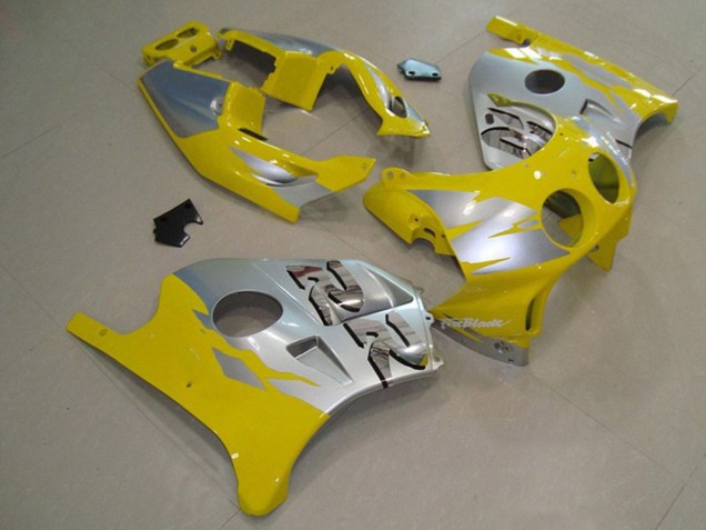 1990-1998 Yellow Silver Honda CBR250RR Motorcycle Fairings 1990-1998 Yellow Silver Honda CBR250RR Motorcycle Fairings