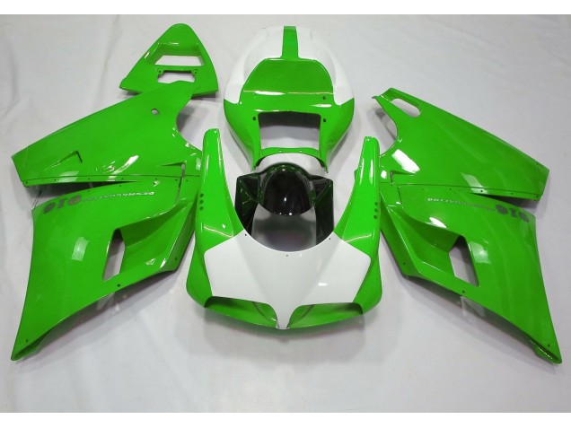 1993-2005 Gloss Green & White Ducati 996 748 916 998 Motorcycle Fairings 1993-2005 Gloss Green & White Ducati 996 748 916 998 Motorcycle Fairings