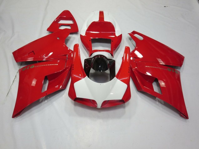 1993-2005 Red and White Ducati 996 748 916 998 Motorcycle Fairings 1993-2005 Red and White Ducati 996 748 916 998 Motorcycle Fairings