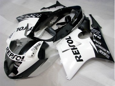 1996-2007 Black White Repsol Honda CBR1100XX Motorcycle Fairings