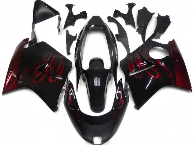 1996-2007 Deep Red Flame Honda CBR1100XX Motorcycle Fairings 1996-2007 Deep Red Flame Honda CBR1100XX Motorcycle Fairings