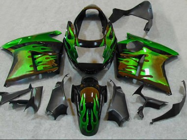 1996-2007 Green Flame Honda CBR1100XX Motorcycle Fairings