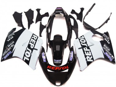 1996-2007 White Repsol Gloss Honda CBR1100XX Motorcycle Fairings