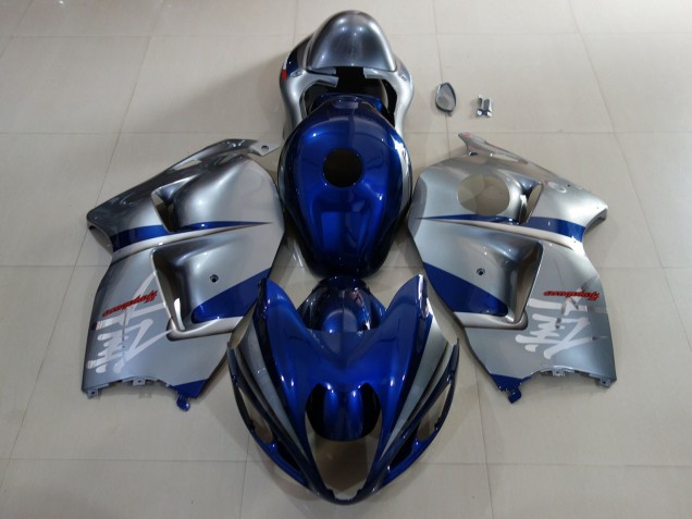 1997-2007 Deep Blue & Silver Suzuki GSXR 1300 Motorcycle Fairings 1997-2007 Deep Blue & Silver Suzuki GSXR 1300 Motorcycle Fairings
