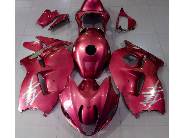 1997-2007 Gloss Red & Silver Logo Suzuki GSXR 1300 Motorcycle Fairings 1997-2007 Gloss Red & Silver Logo Suzuki GSXR 1300 Motorcycle Fairings