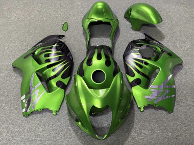 1997-2007 Green and Black Suzuki GSXR 1300 Motorcycle Fairings