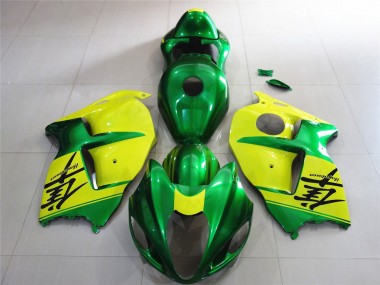 1997-2007 Green and Yellow Suzuki GSXR 1300 Motorcycle Fairings