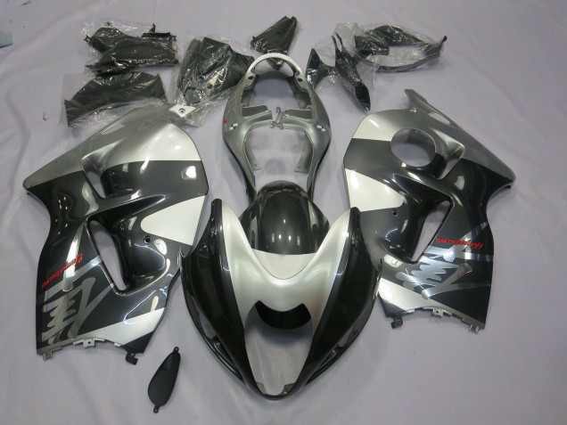 1997-2007 Grey and Silver Suzuki GSXR 1300 Motorcycle Fairings 1997-2007 Grey and Silver Suzuki GSXR 1300 Motorcycle Fairings