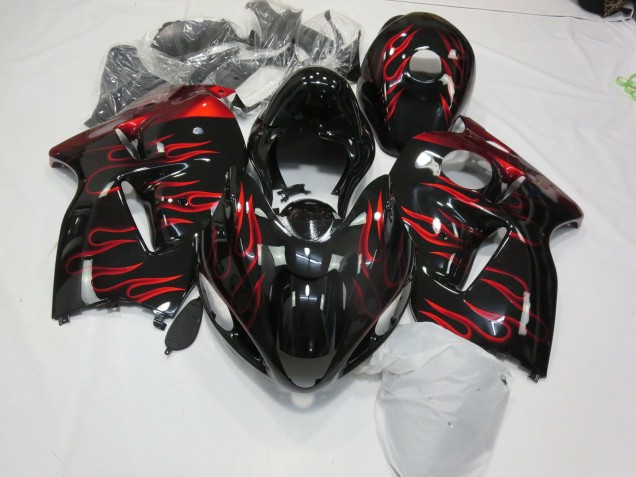 1997-2007 Red Flame Suzuki GSXR 1300 Motorcycle Fairings 1997-2007 Red Flame Suzuki GSXR 1300 Motorcycle Fairings