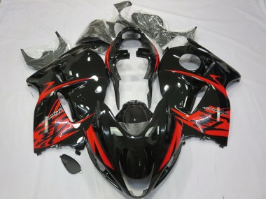 1997-2007 Red and Black Suzuki GSXR 1300 Motorcycle Fairings