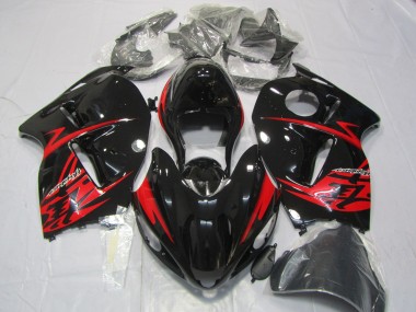 1997-2007 Red and Gloss Black Suzuki GSXR 1300 Motorcycle Fairings