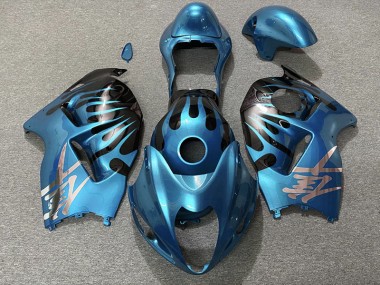 1997-2007 Sky Blue and Black Suzuki GSXR 1300 Motorcycle Fairings