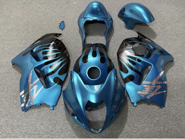 1997-2007 Sky Blue and Black Suzuki GSXR 1300 Motorcycle Fairings