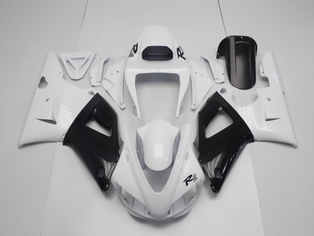 1998-1999 Black and White Yamaha R1 Motorcycle Fairings 1998-1999 Black and White Yamaha R1 Motorcycle Fairings