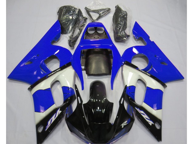 1998-2002 Blue White and Black Yamaha R6 Motorcycle Fairings 1998-2002 Blue White and Black Yamaha R6 Motorcycle Fairings