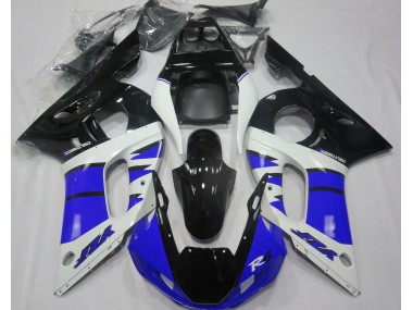 1998-2002 Gloss Blue and Black Yamaha R6 Motorcycle Fairings