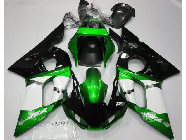1998-2002 Metallic Green Yamaha R6 Motorcycle Fairings 1998-2002 Metallic Green Yamaha R6 Motorcycle Fairings