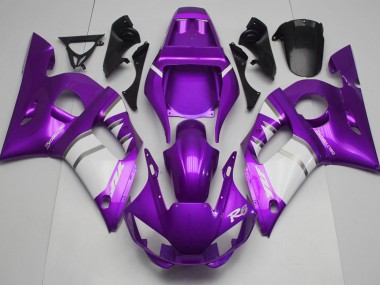 1998-2002 Purple & White Yamaha R6 Motorcycle Fairings