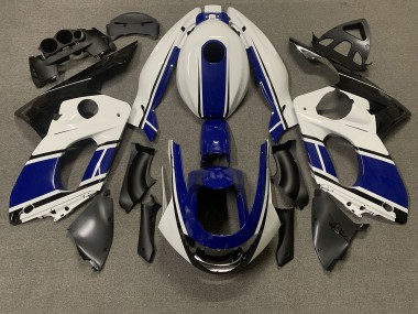 1998-2007 Dark Blue and white Yamaha YZF600 Motorcycle Fairings