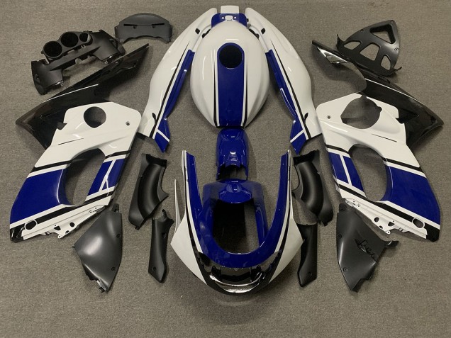 1998-2007 Dark Blue and white Yamaha YZF600 Motorcycle Fairings 1998-2007 Dark Blue and white Yamaha YZF600 Motorcycle Fairings