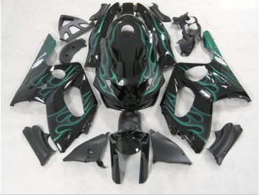 1998-2007 Emerald Green Flame Yamaha YZF600 Motorcycle Fairings