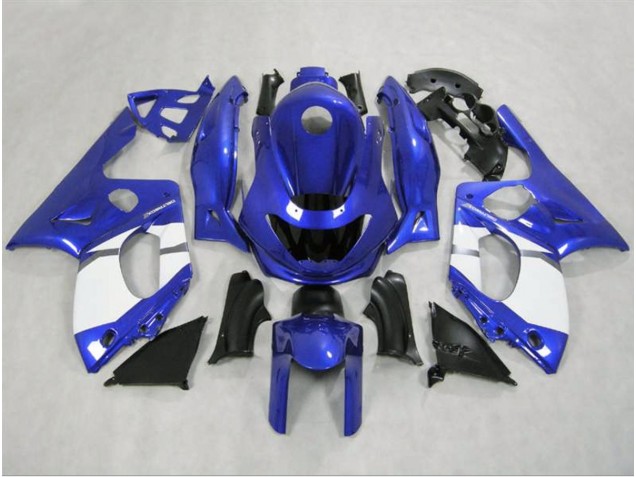 1998-2007 Gloss Blue and White Yamaha YZF600 Motorcycle Fairings 1998-2007 Gloss Blue and White Yamaha YZF600 Motorcycle Fairings