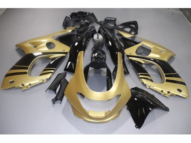 1998-2007 Gloss Gold and Black Yamaha YZF600 Motorcycle Fairings