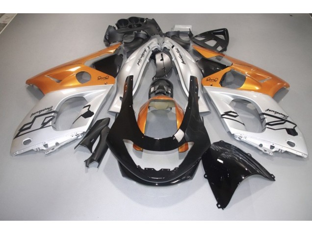 1998-2007 Gloss Orange Silver and Black Yamaha YZF600 Motorcycle Fairings 1998-2007 Gloss Orange Silver and Black Yamaha YZF600 Motorcycle Fairings