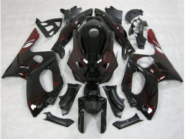 1998-2007 Red Flame Yamaha YZF600 Motorcycle Fairings
