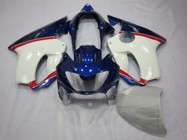 1999-2000 Deep Blue White and Red Honda CBR600 F4 Motorcycle Fairings