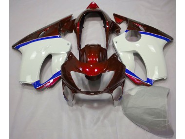1999-2000 Deep Red and Blue Honda CBR600 F4 Motorcycle Fairings