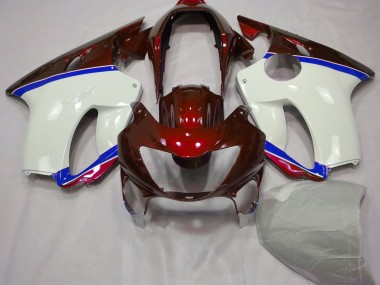 1999-2000 Deep Red and Blue Honda CBR600 F4 Motorcycle Fairings