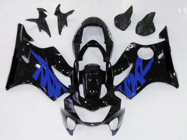 1999-2000 Gloss Black & Blue Honda CBR600 F4 Motorcycle Fairings
