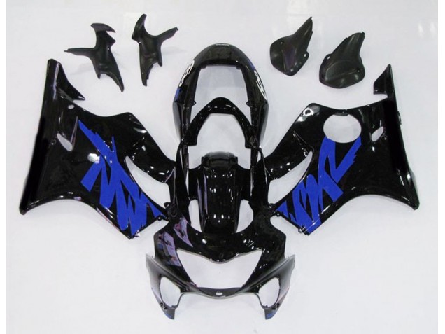 1999-2000 Gloss Black & Blue Honda CBR600 F4 Motorcycle Fairings 1999-2000 Gloss Black & Blue Honda CBR600 F4 Motorcycle Fairings