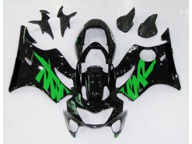 1999-2000 Gloss Black & Green Honda CBR600 F4 Motorcycle Fairings