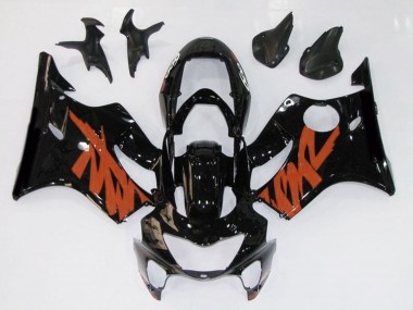1999-2000 Gloss Black & Orange Honda CBR600 F4 Motorcycle Fairings