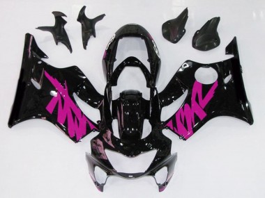 1999-2000 Gloss Black & Pink Honda CBR600 F4 Motorcycle Fairings