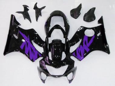1999-2000 Gloss Black & Purple Honda CBR600 F4 Motorcycle Fairings