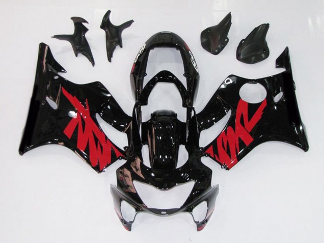 1999-2000 Gloss Black Red Decal Honda CBR600 F4 Motorcycle Fairings 1999-2000 Gloss Black Red Decal Honda CBR600 F4 Motorcycle Fairings