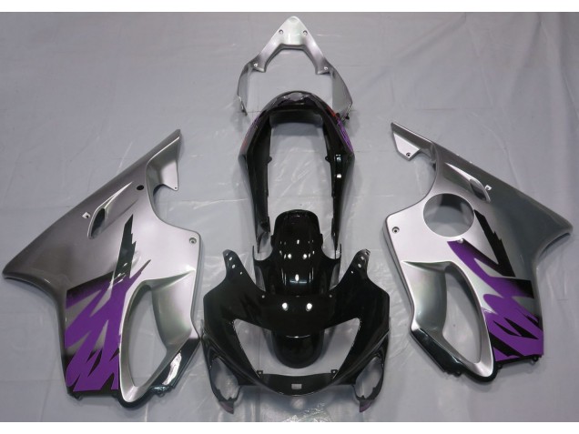 1999-2000 Gloss Silver & Purple Honda CBR600 F4 Motorcycle Fairings 1999-2000 Gloss Silver & Purple Honda CBR600 F4 Motorcycle Fairings