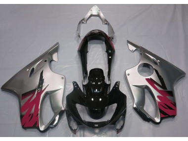 1999-2000 Gloss Silver & Red Honda CBR600 F4 Motorcycle Fairings