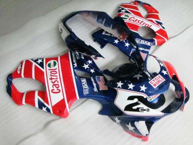 1999-2000 Red Castrol Honda CBR600 F4 Motorcycle Fairings