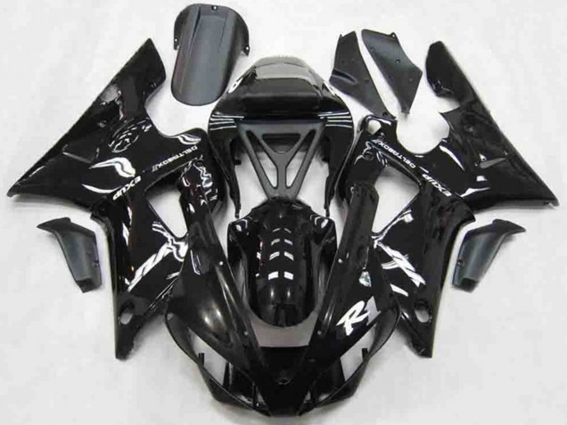 2000-2001 Gloss Black Style Yamaha R1 Motorcycle Fairings