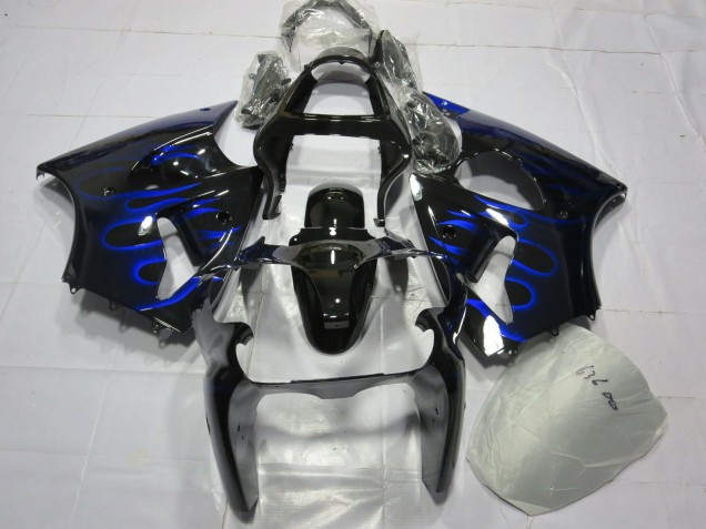 2000-2002 Blue Flame Kawasaki ZX6R Motorcycle Fairings 2000-2002 Blue Flame Kawasaki ZX6R Motorcycle Fairings